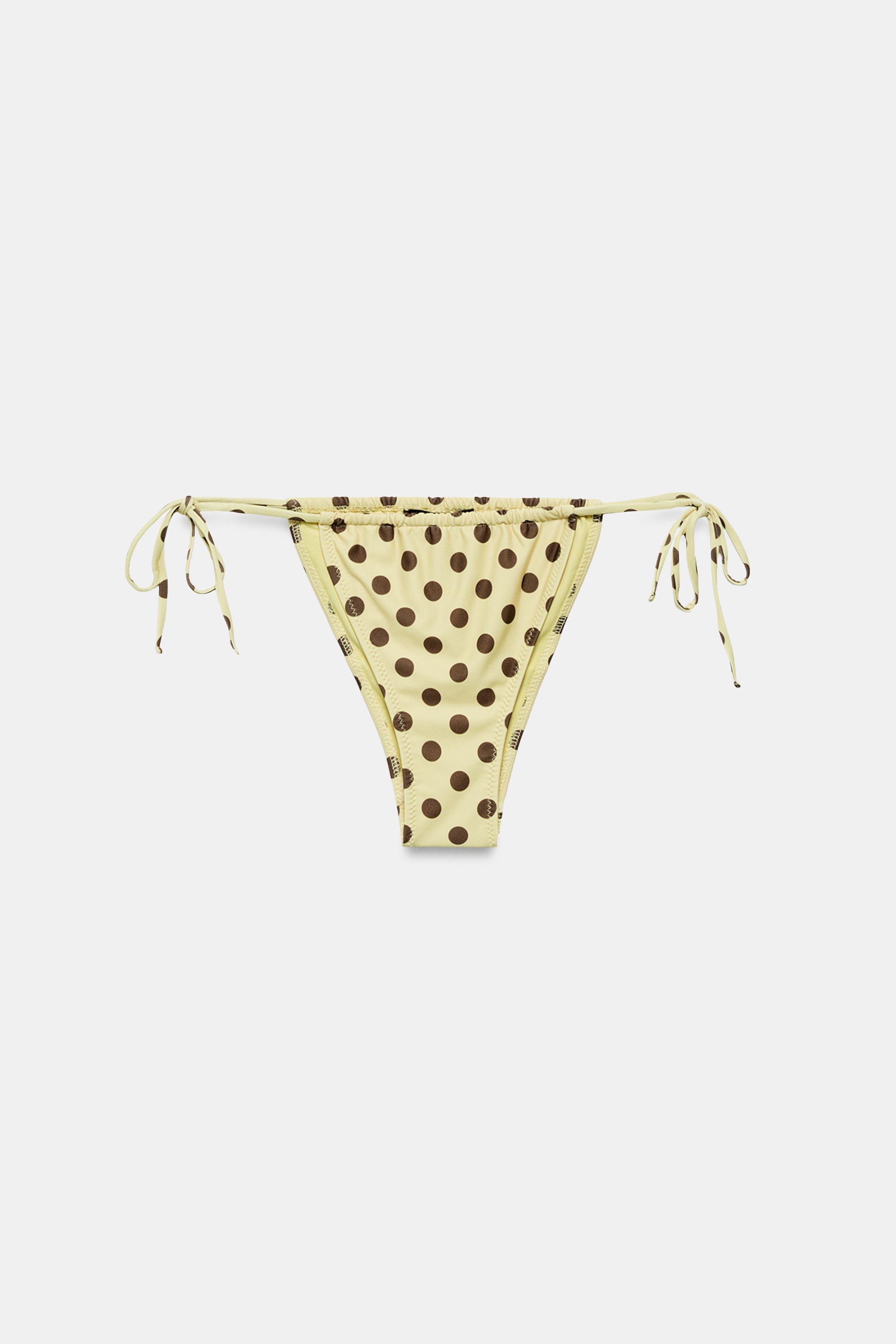 POLKA DOT CURTAIN BIKINI BOTTOMS